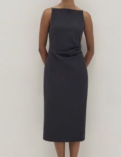 Love Bonito boat Neck Midi Dress
