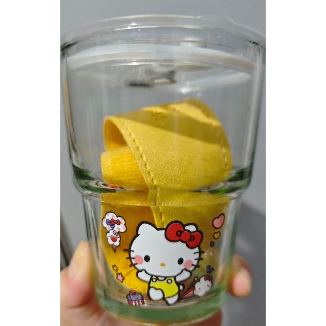 Marigold HL Milk Hello Kitty Glass Tumbler Cup with Straw (Category: Other Kitchenware & Tableware) located in Singapore. Submitted by kittycathy2 (Listing ID 1437659537, Image 2). Description: Color available: blue Price is for 1. Comes with box. Self collection at Toa Payoh MRT station. Please check item before payment as there will be no refund..