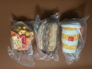 McDonald's Plush Toy Set - Fries, Burger, Drink