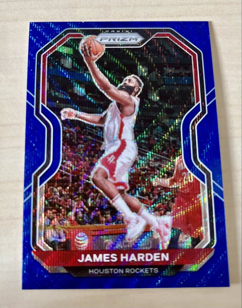 Panini Prizm Basketball James Harden Blue Wave (Category: Vintage Collectibles) located in Singapore. Submitted by neumarans (Listing ID 1440406276, Image 1). Description: .