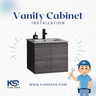 [CDC/SG60 Voucher Payable] Installation Service for Toilet/Bathroom Vanity Cabinet Basin (supply available)