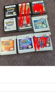 Nintendo DS Games 3DS Pokemon dash heart gold HeartGold pearl X alpha Sapphire  moon sun  white black dash