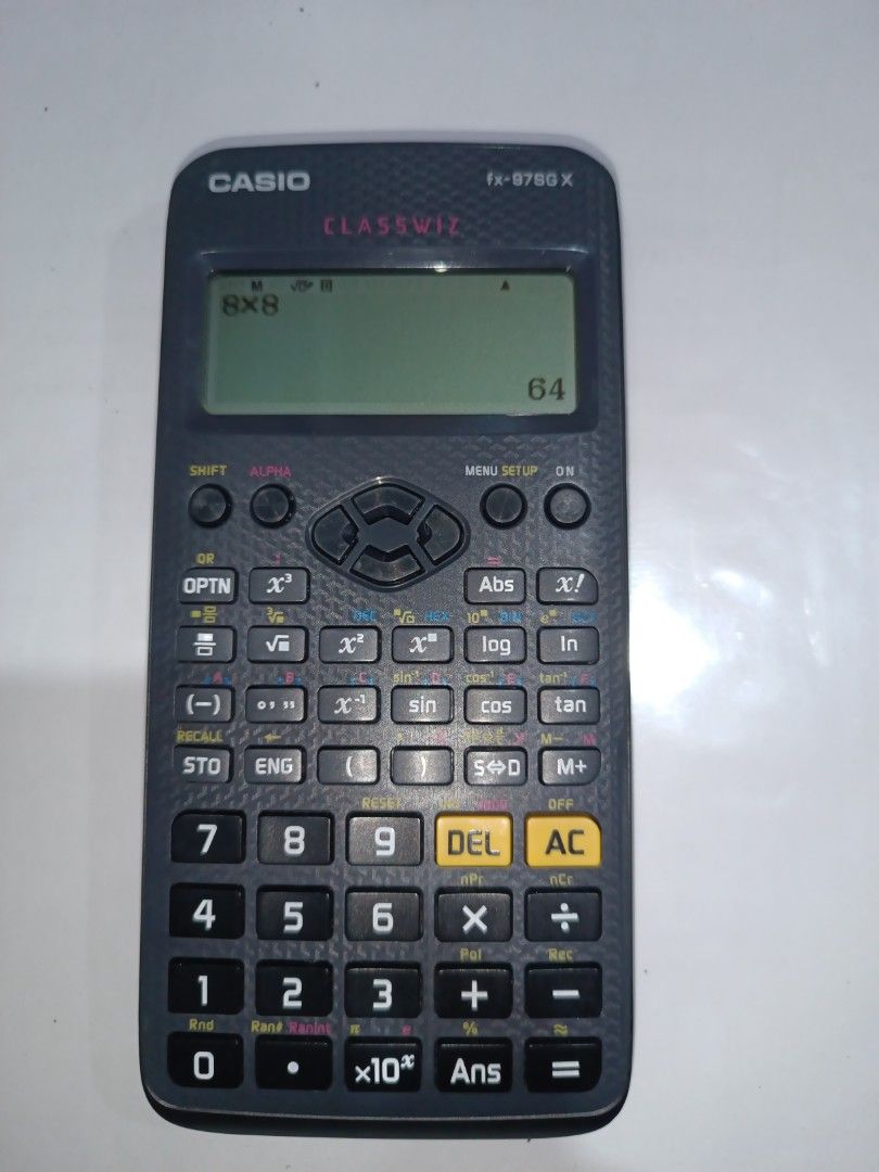 Casio Scientific Calculator (Category: Other Gadgets) located in Singapore. Submitted by seven7stars (Listing ID 1435870852, Image 1). Description: no cover but in good working condition hairline scratches, not for fussies meet central areas.