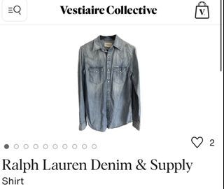 Ralph Lauren Denim & Supply Blue Denim Western Shirt