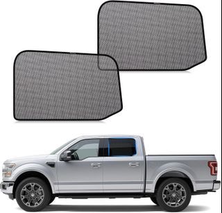 ZATOOTO Car Window Shades F150 2015-2020 for Rear Window 2Pack car Shades for Back Windows Baby & Pet | Blocks 99% UV Rays & Heat | Breathable Mesh for Privacy & Bug Protection | Camping & Travel - [rear window for F150（15-20）] []