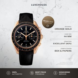 Mint Oct 2019 Omega Speedmaster Two Counters 31163445101001 311.63.44.51.01.001 Black Dial, Leather Strap