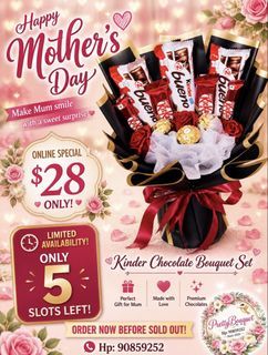 Mother's Day Kinder Chocolate Bouquet Set