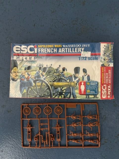 Airfix WWll RAF Personnel (1:72) Miniature Plastic Soldiers (Category: Gundam Model Kits) located in Singapore. Submitted by youngsterjc (Listing ID 1417132691, Image 6). Description: Although the item is new, there are a few missing parts (as depicted in Image 2). Missing items include 4 figures and the 2 wheeled trolly. Buy only if you are comfortable. Thank You! Esci French Artillery given free on purchase of the Airfix RAF Personnel..
