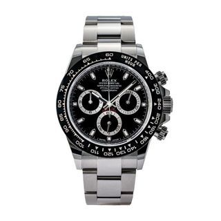 Rolex Daytona Black Dial Stainless Steel Watch