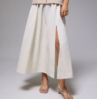 Brand New Love Bonito Cream Zoe Flare Maxi Skirt