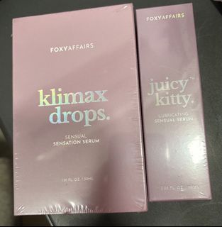 INSTOCK FOXY AFFAIRS Klimax Drops / Juicy Kitty – Probiotic Feminine Lubricant, Vaginal Dryness Relief, Intimate Hydration & pH Balance / Clitoral Orgasm Serum, Libido Booster, Arousal Enhancer & Intimate Pleasure Foxyaffairs