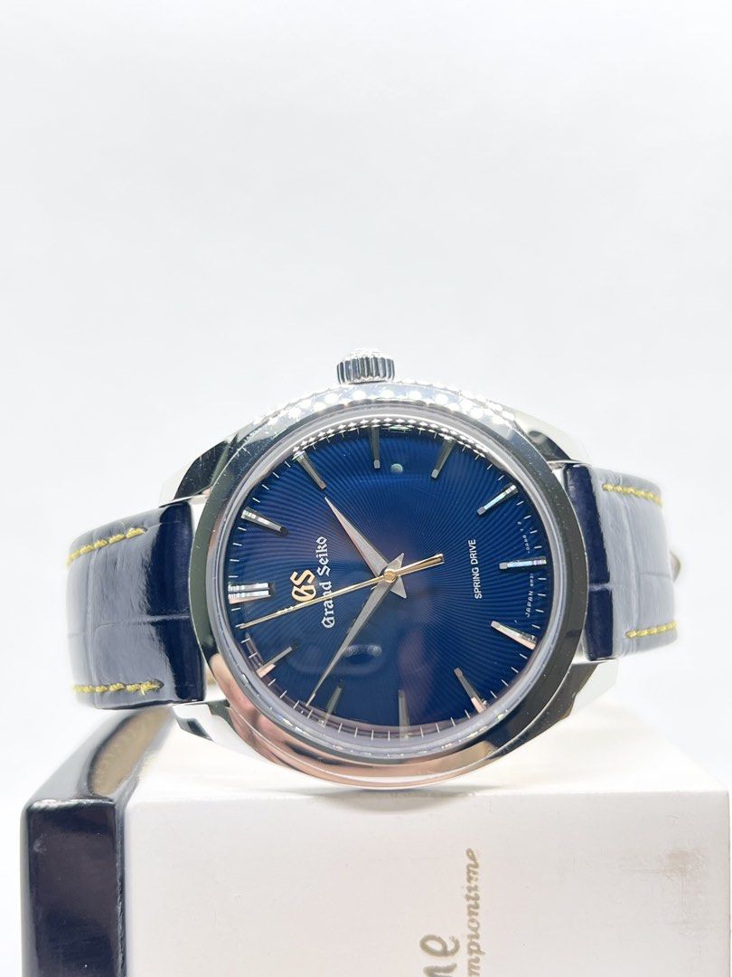 Pre Owned Grand Seiko Elegance SBGY017G Deep Blue Dial Winding Steel Casing Leather ( Apr 23 ) (Category: Watches) located in Singapore. Submitted by brightime (Listing ID 1443056217, Image 1). Description: Pre Owned Grand Seiko Elegance SBGY017G Deep Blue Dial Winding Steel Casing Leather ( Apr 23 ) ** Pre-Owned ** ** Mint Condition ** ** Limited Edition To 160 Pcs Worldwide ** Model : SBGY017G Also known as : Elegance Case size : 38.5mm Dial : 