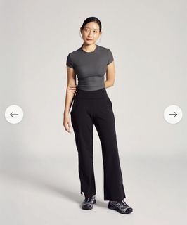 Anya Active Baby Tee (Rib) in Truffle