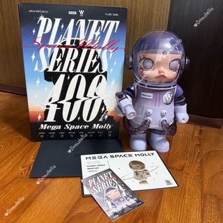 [Below Retail Price] Authentic POPMART 400% Mega Space Molly Planet Series Mercury Purple