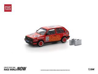 POP RACE 1/64 VW Golf GTI MK2 Diecast Model Car