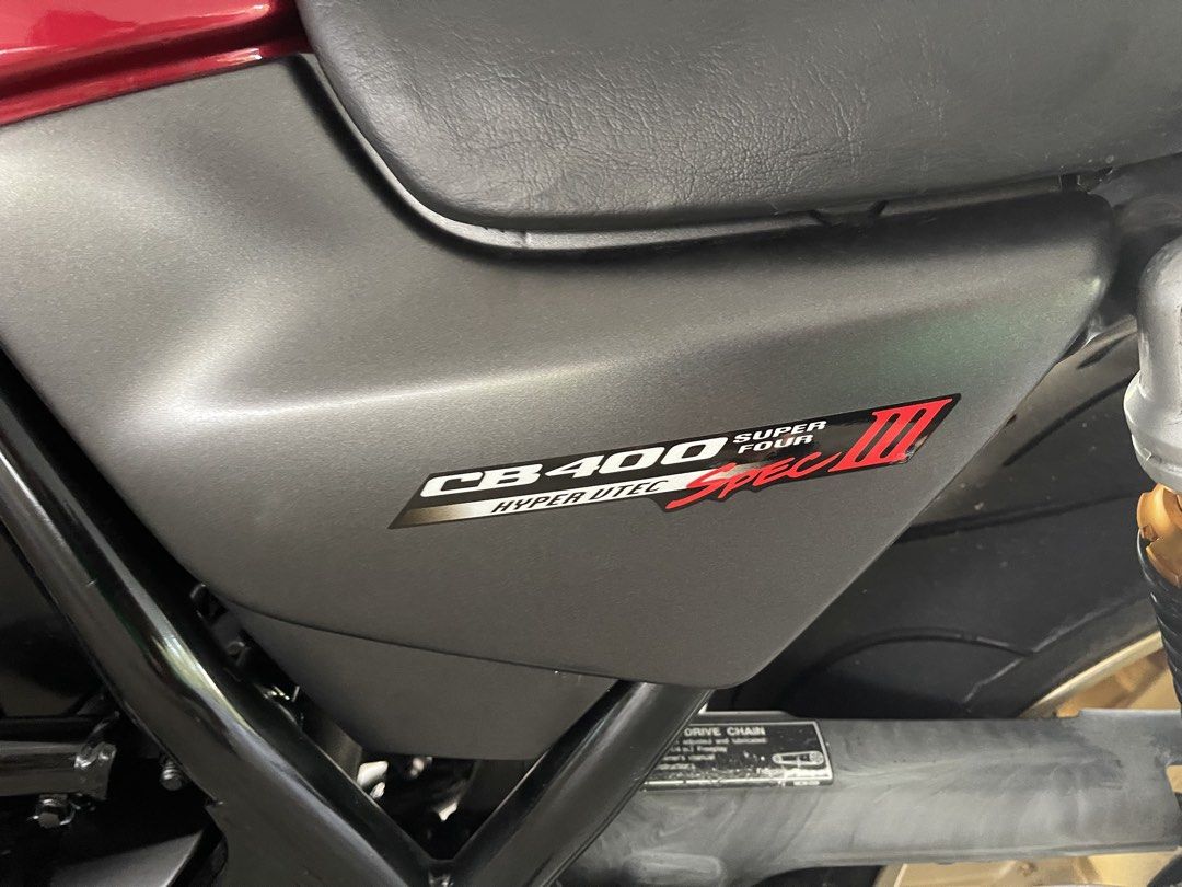 Updated 28/6 Yoshimura full system slip on with cert installed —>Youngest FBC plate ZERO accident CB400 Super 4 spec 3 vtec 3 for sale (Category: Class 2A) located in Singapore. Submitted by vtec88 (Listing ID 1444335050, Image 3). Description: Updated 28/6 Yoshimura full system slip on with cert installed —//—- Uncle owner, bike had ZERO accident , very ORIGINAL condition sticker all intact . Hard to come across. Last few of vtec3 before Revo. M