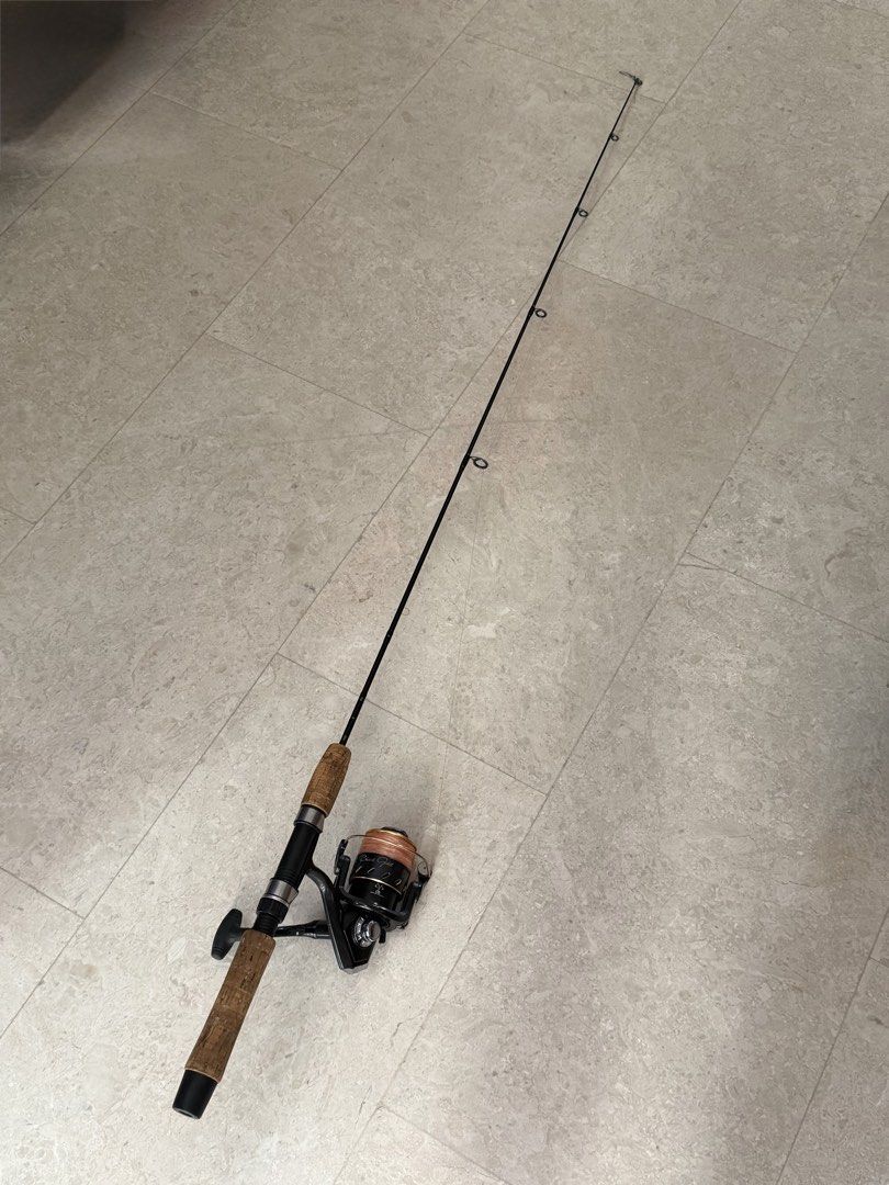 Pioneer Tackle BG-4000 Spinning Reel with Fishing Rod (Category: Fishing) located in Singapore. Submitted by icevanillalatte (Listing ID 1444947714, Image 1). Description: - BG-4000 fishing rod and reel combo - Reel Gear Ratio: 6.0:1 - Reel Line Capacity: 12lb/240yds - Rod features a comfortable cork handle - 133cm .