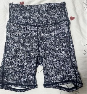 Floral Print Biker Shorts