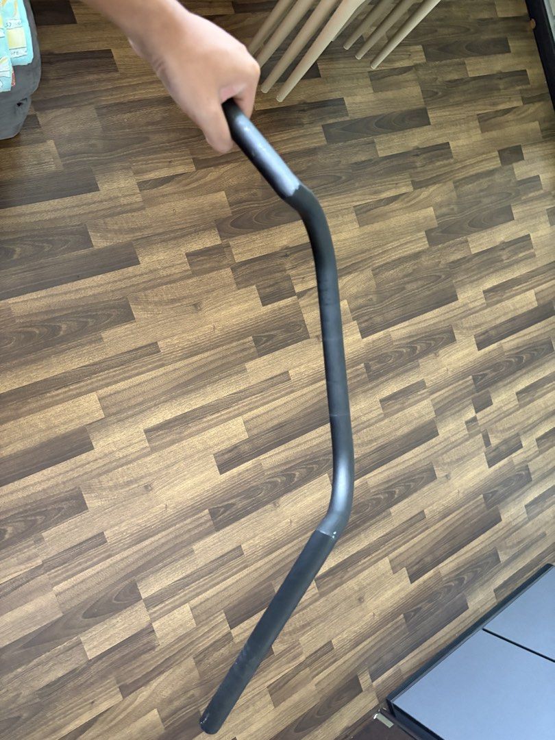 Black Motorcycle Handlebars for Cafe Racer/Scrambler (Category: Motorcycle Accessories) located in Singapore. Submitted by rddas (Listing ID 1445356376, Image 2). Description: I used this handlebar for about 6 months and revert back to the original due to its strain posture. It’s now stored under my bed packed inside. Slightly Negotiable Ai Generated - Black motorcycle handlebars - Cafe racer / Scrambler style - Slight rise and sweep - Straight e