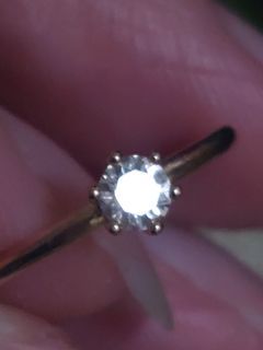 Chow Tai Fook 18K rose Gold Diamond Ring