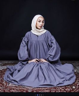 Thingamajigs Puffa Dress in Periwinkle
