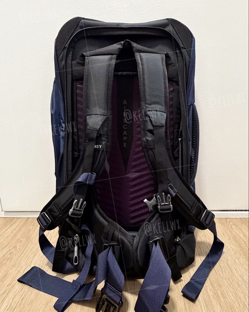 🏷️ BNIP Authentic Osprey Fairview 55 WINTER NIGHT BLUE Travel Backpack NAVY COLOR Trip Holiday (Category: Backpacks) located in Singapore. Submitted by kelliew.1276 (Listing ID 1445929905, Image 4). Description: Authentic Osprey Fairview 55L Travel Backpack in WINTER NIGHT BLUE 40L + 15L Daypack (RRP: US$240 or S$359 Slightly negotiable for keen buyers 🙌🏼 FREE RAIN COVER in LAVENDER COLOR Selling becos I bought wrong version 😭 Comes with Auth