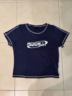 Navy Blue Cropped T-shirt