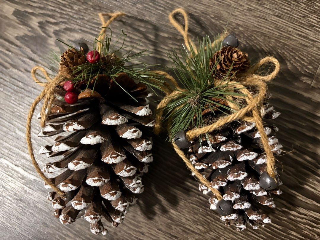Set of 11 Assorted Christmas Ornaments (Category: Occasions & Party Supplies) located in Singapore. Submitted by newcat714 (Listing ID 1446031588, Image 3). Description: - Cute & high quality Christmas ornaments - Includes: pinecones, snowman, Santa, reindeer, birdhouse, festive wreath - Special green apple ornament with a snowman.