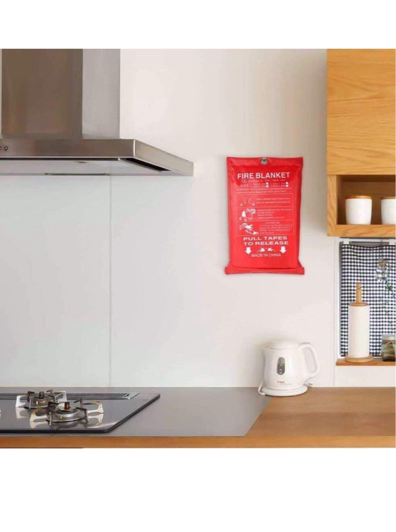 2218) Emergency Fire Blanket (1.2m x 1.2m) | Premium Fiberglass Safety Suppression Blanket for Kitchen, Home, Car, and Office Use (Category: Home Improvement Tools & Accessories) located in Singapore. Submitted by Sellswag (Listing ID 1446274349, Image 4). Description: Protect your home and family with this essential 1.2m x 1.2m Emergency Fire Blanket. Made from 100% premium flame-retardant fiberglass, it quickly suffocates small liquid, grease, 