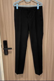 G2000 Slim Fit Black Trousers Smart Suit Pants - Size 31