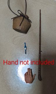 1/6 Miniature Fishing Rod and Basket
