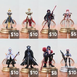 FGO Duel Collection Vol. 1 Aniplex - Artoria Pendragon Saber Gilgamesh Archer Scathach Lancer Queen Medb Rider Merlin Caster King Hassan Assassin Cu Chulain Alter Berserker Mash Kyrielight Shielder Fate Grand Order Servant Anime Figure Figurine