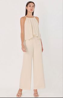 LOVET Lavita Vintage Chain Pocket Straight Leg Pants (Champagne)