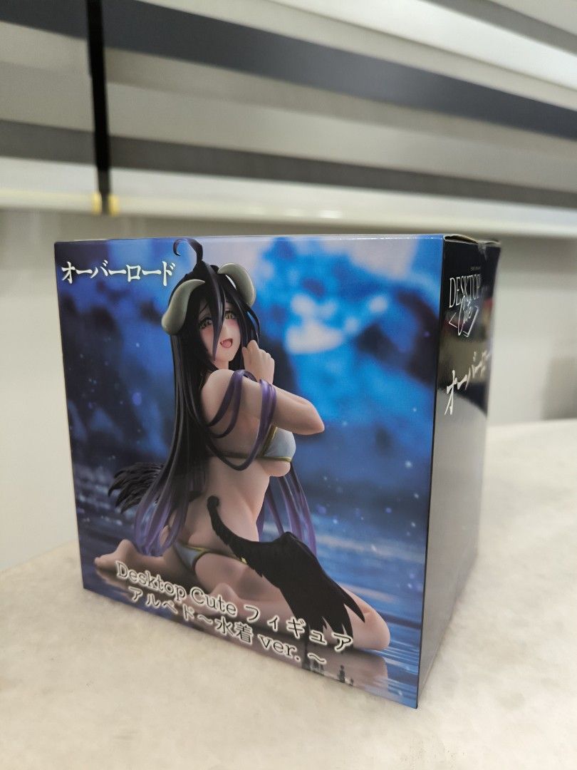 Overlord Albedo Desktop Cute Figure Ver. 1/7 Scale (Category: Toy Figures) located in Singapore. Submitted by soopp_oricebucket (Listing ID 1446504688, Image 1). Description: - Overlord Albedo Desktop Cute Figure - Scale: 1/7 - Design: Albedo in a swimsuit - Ideal for Overlord fans.