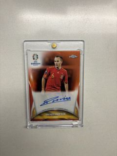 Topps UEFA Euro Chrome Andres Iniesta /25 Autograph