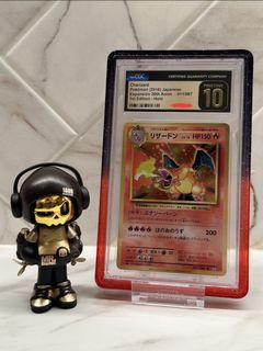 CGC 10 Pristine Charizard Japanese 20th Anniversary Holo 1st Edition
