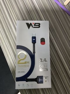WB 2.4A Fast Charge Micro USB Cable 2M