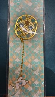 CHAGEE Gold Bookmark with White Horse Charm