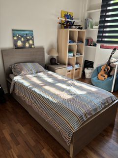 IKEA MALM Bed Frame with 2 Storage drawers plus free mattress