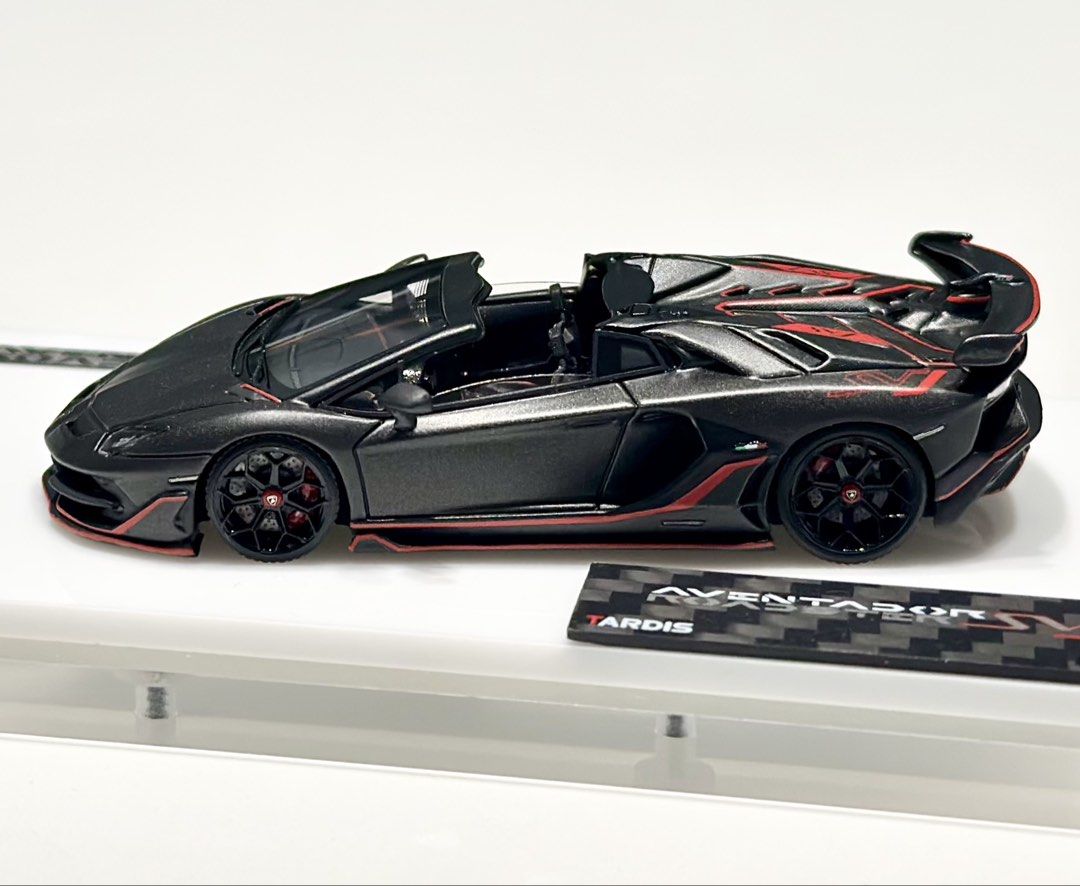 Tardis 1/64 Lamborghini Aventador SVJ Roadster in Dark Grey with detachable roof top (Category: Vehicle & Diecast Models) located in Singapore. Submitted by unusual64 (Listing ID 1441933124, Image 2). Description: New Arrival Tardis 1/64 Lamborghini Aventador SVJ Roadster in Dark Grey with detachable roof top. Special release limited 149pcs with display case. Collect at Ubi Oxley BizHub or by registered mail for $3.50.