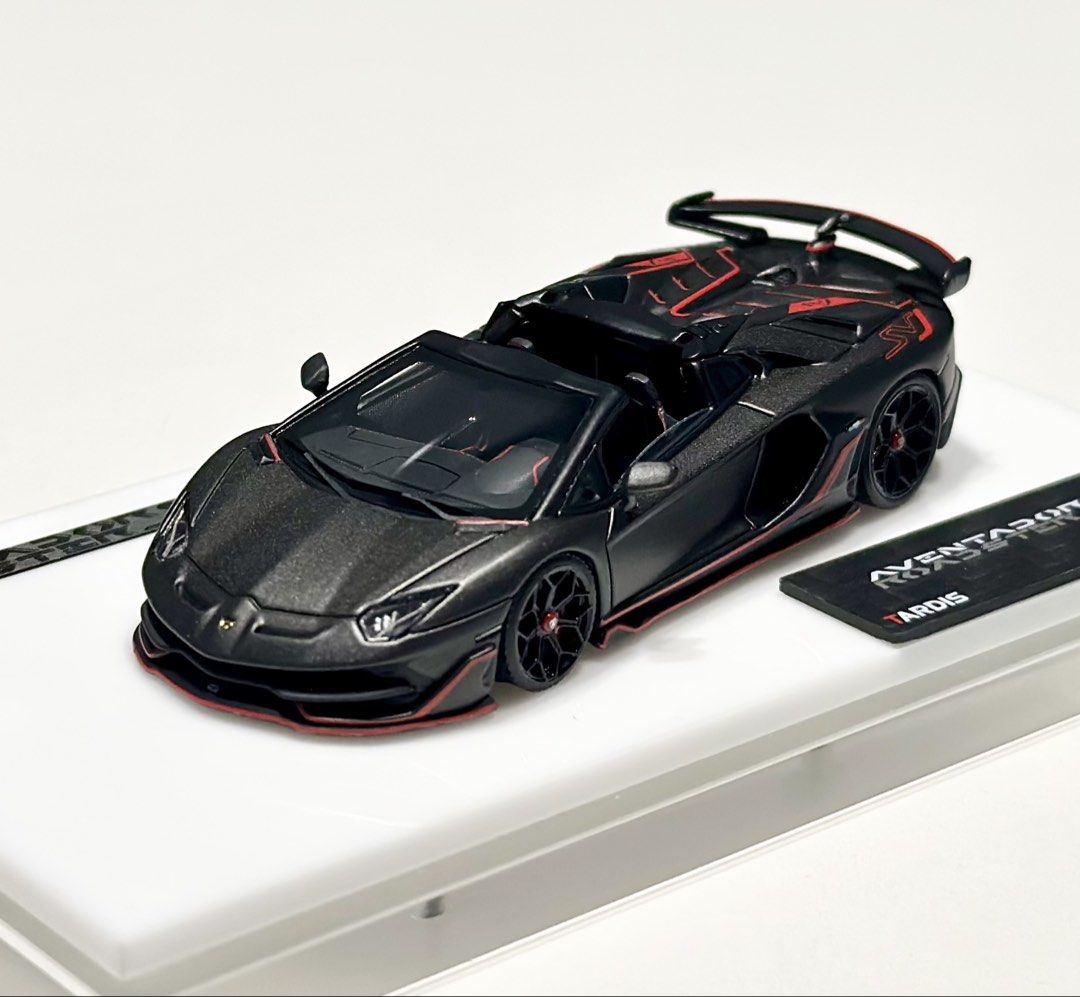 Tardis 1/64 Lamborghini Aventador SVJ Roadster in Dark Grey with detachable roof top (Category: Vehicle & Diecast Models) located in Singapore. Submitted by unusual64 (Listing ID 1441933124, Image 1). Description: New Arrival Tardis 1/64 Lamborghini Aventador SVJ Roadster in Dark Grey with detachable roof top. Special release limited 149pcs with display case. Collect at Ubi Oxley BizHub or by registered mail for $3.50.