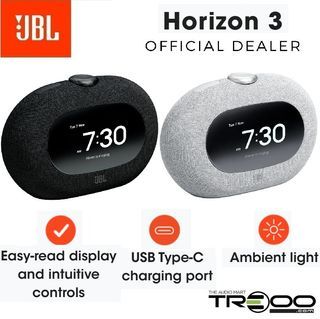 [Official]($8.80 Cashback!) JBL Horizon 3 Wireless Bluetooth Desktop Speaker, Alarm Clock with FM Radio