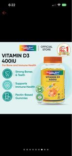 Holistic Way Vitamin D3 400IU Gummies for Bone & Immune Health