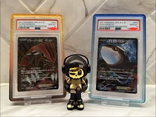 PSA 10 B&W FA Groudon EX & FA Kyogre EX pokemon
