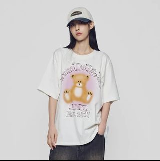 ACME DE LA VIE ADLV Bear T-shirt Cream/Black