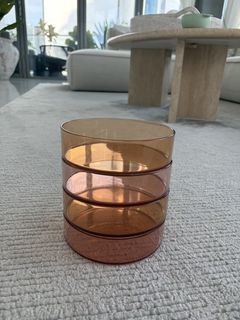LIEWOOD Nara Tritan Bowls - Set of 4 | Pink & Burnt Orange