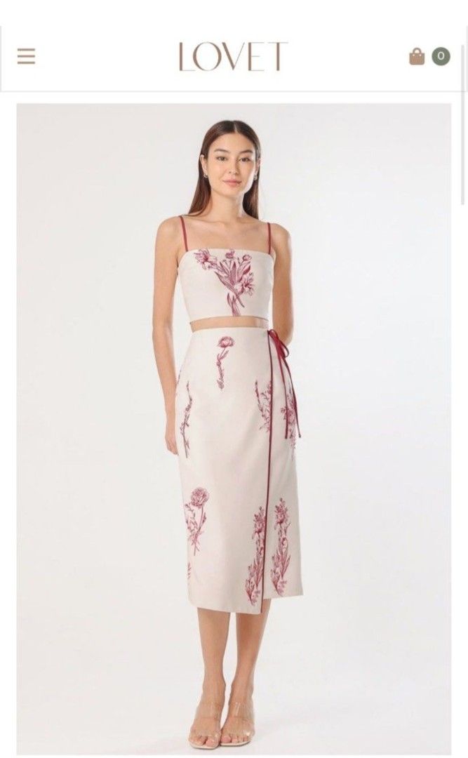 Lovet Bliss Flora Set (Category: Sets or Coordinates) located in Singapore. Submitted by titianum (Listing ID 1442542398, Image 1). Description: selling as a set $32 for a set worn once.