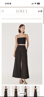 LOVET Romona Wide Leg Pants - Regular (Black)