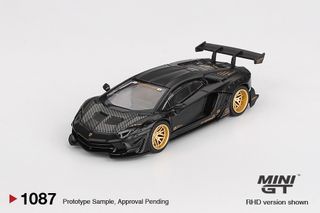 Mini GT MGT1087 Lamborghini Aventador SVJ LBWK Black Gold