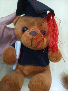 Graduation Teddy Bear with Cap and Diploma